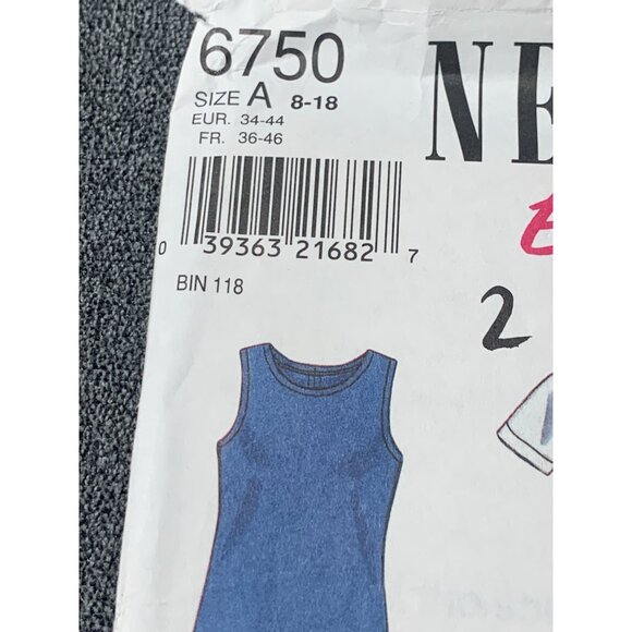 New Look Misses Dress Sewing Pattern sz 8-18 6750 - uncut - Picture 3 of 4